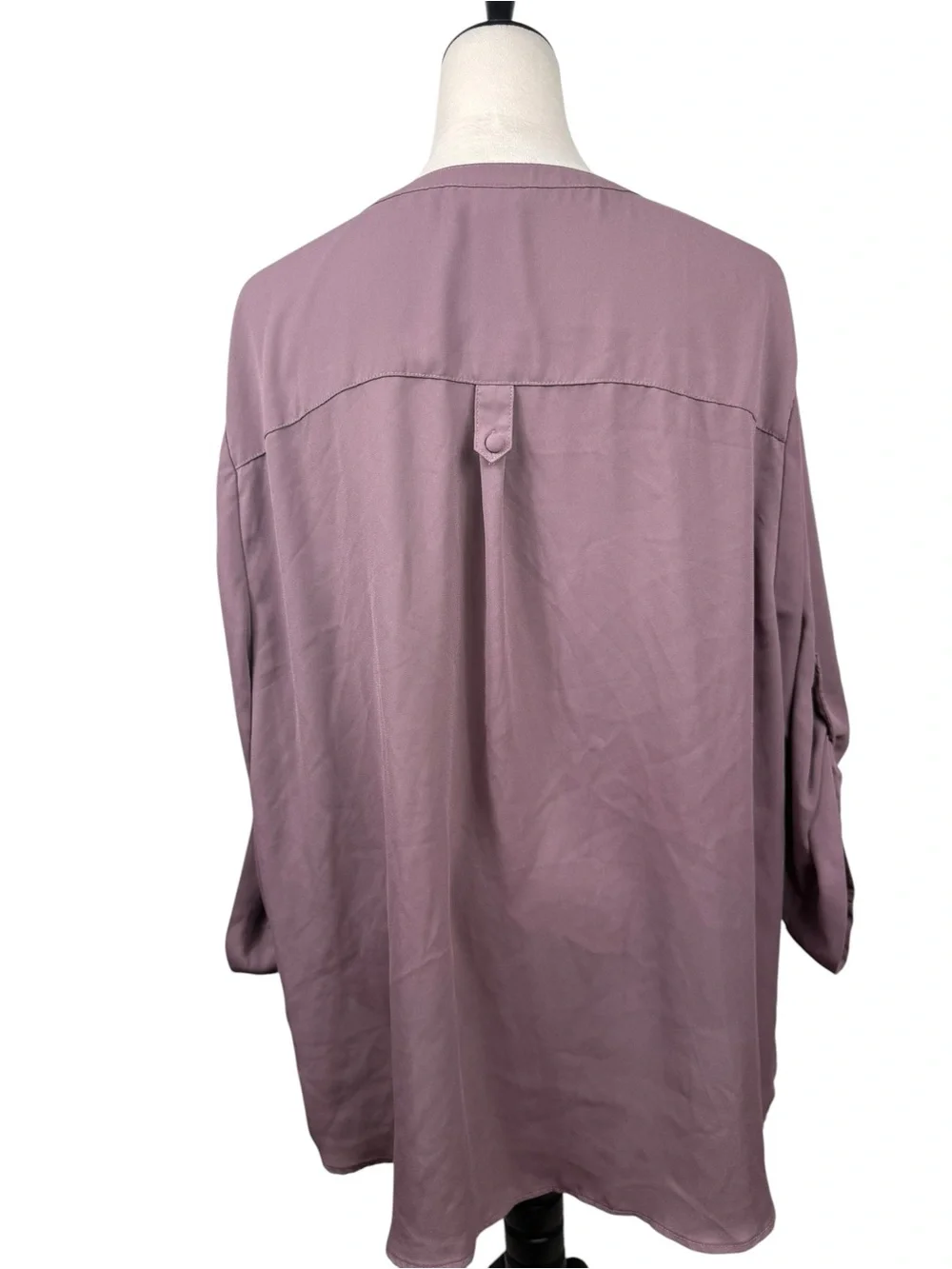 torrid Harper Mauve V-Neck Tunic with Pockets size 3-3X/22-24